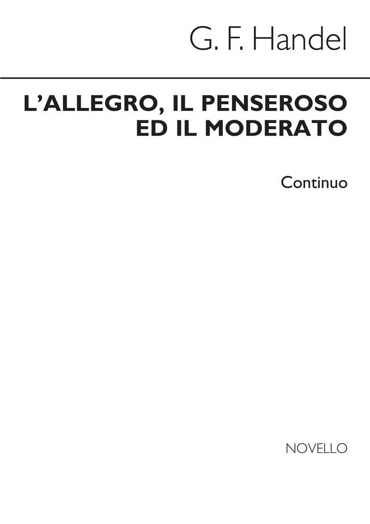 L'Allegro, Il Penseroso Ed Il Moderato